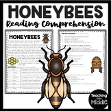 Honeybees Informational Text Reading Comprehension Workshe