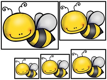 honey bees themed size sequence printable preschool game by teach at daycare