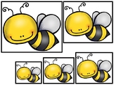 Honey Bees themed Size Sequence. Printable Preschool Game