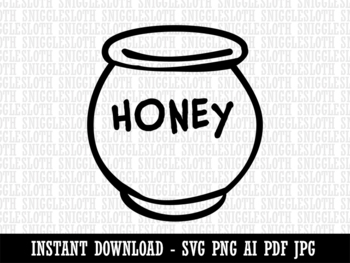 SVG Downloadable File Listen Honey