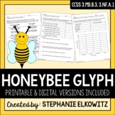 Honeybee Glyph Math Activities - Graphing & Fractions | Pr