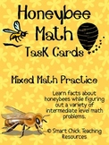 Honeybee Math Task Cards! (set of 20)  Mixed Math Practice