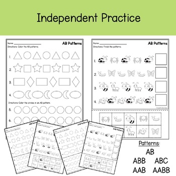 Patterns - Insects by Around the Clock Literacy | TpT