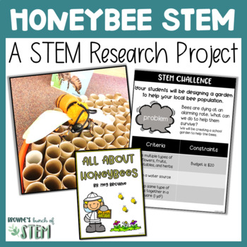 Preview of Honeybees: A STEM Research Project {Digital & Printable}