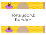 Honeycomb Bulletin Board Border Printable Digital Clipart 