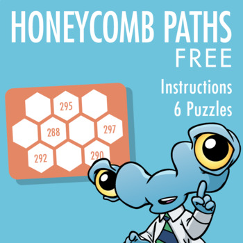 Preview of Honeycomb Path Puzzles (Free Version)