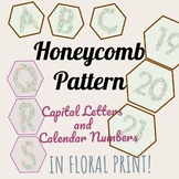 Honeycomb-Style Capital Letters & Calendar Numbers