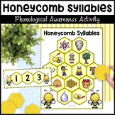 Bee Syllables Literacy Activity - Bee Counting Syllables Game