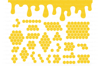 Download Honeycombs SVG, Honey Drip, Bee Hive SVG, Honeycombs and ...