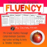 Honeycrisp Apples Fluency Passage Close Reading and Comprehension {Grade 7}
