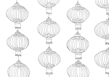 Preview of Hong Kong Colorings - Chinese Lanterns