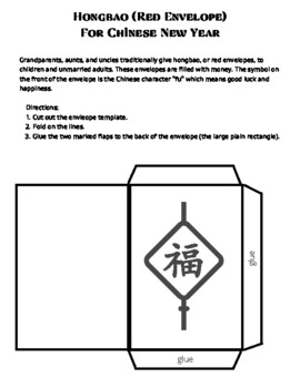 Chinese Red Envelope Template, Free Printable Templates & Coloring Pages
