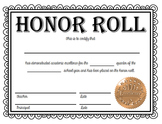 Honor Roll and High Honor Roll Certificates - NOW EDITABLE