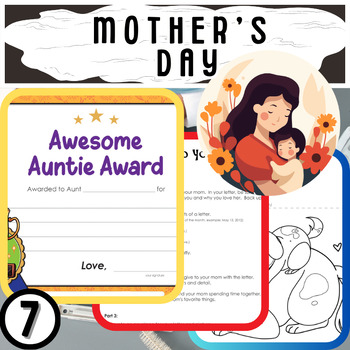 Preview of Honoring Moms: Printable Cards, Writing Projects, and More for Mother's Day