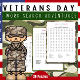Honoring Veterans Day Word Search Adventures