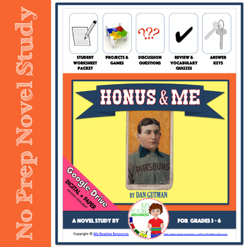 Preview of Honus and Me by Dan Gutman Novel Study