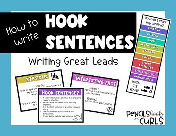 Preview of Hook Sentences Mini Lesson - Writing Great Leads