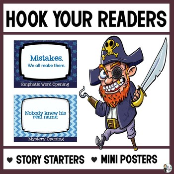 Preview of Hook Your Reader: Story Starters/Mini Posters for the ELA Classroom