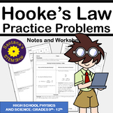 Hooke's Law Practice Problems: Notes and Worksheets for Physics