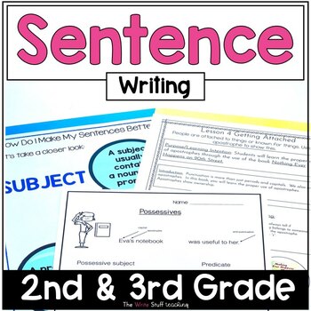 Preview of Sentence Writing Unit |  Writers Workshop