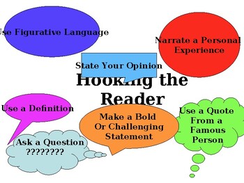 Preview of Hooking the Reader / A Guide to Writing an Interesting and Catchy Introductions