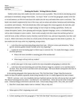 ways to hook a reader in an essay