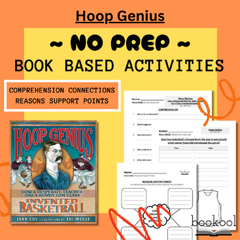 Preview of Hoop Genius | Joe Naismith Invented Basketball | Comprehension Activities