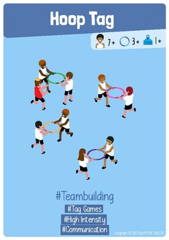 Preview of Hoop Tag - PE Team Building Game For Elementary Schools