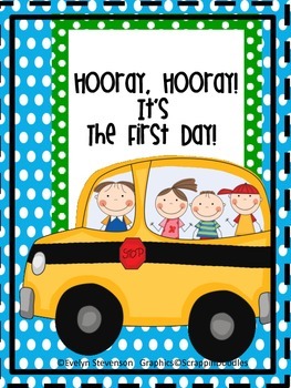 Preview of Hooray, Hooray!  It's the First Day!  A Back to School Packet