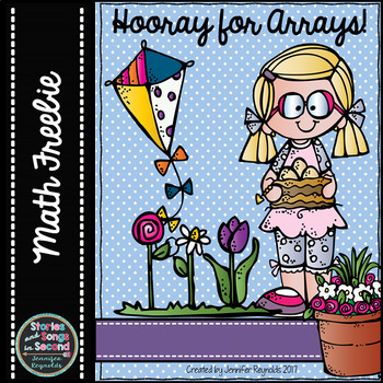 Preview of Hooray for Arrays!  Spring Multiplication Activity Booklet & Math Mats {FREEBIE}