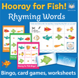 Hooray for Fish Rhyming Words Activities