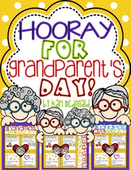 Hooray for Grandparents Day! An Adorable Grandparent Craftivity | TPT