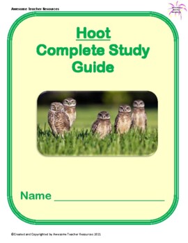 Preview of Hoot Complete Study Guide