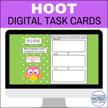 Preview of Hoot DIGITAL Book Club Discussion Cards