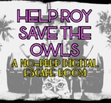 Hoot Digital Escape Room: Help Roy Save the Owls! NO-PREP 