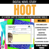 Hoot by Carl Hiaasen: A Digital Novel Study with Comprehen