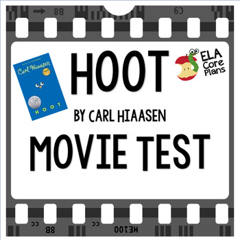 Preview of Hoot Movie Test - Printable & Google