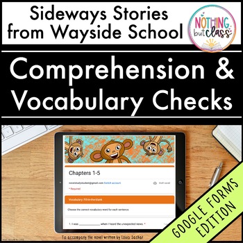 Sideways Stories from Wayside School Novel Study by Louis Sachar