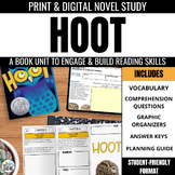 Hoot Novel Study: Comprehension Questions & Vocabulary for