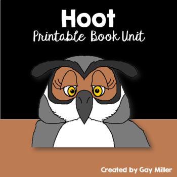 Preview of Hoot Novel Study: vocabulary, comprehension, writing, skills  [Carl Hiaasen]