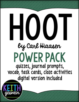 hoot by carl hiaasen a novel teaching pack
