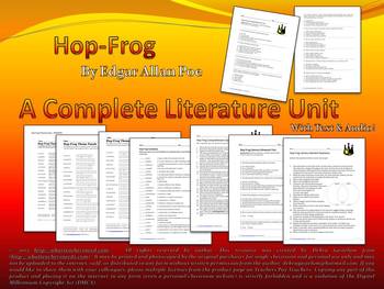 Preview of Hop-Frog by Edgar Allan Poe - A Complete Package including audio!
