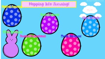 Preview of Hop Into Learning Desktop Organizer
