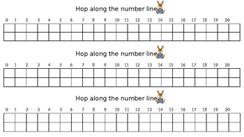 Hop The Number Line Worksheets Teaching Resources Tpt