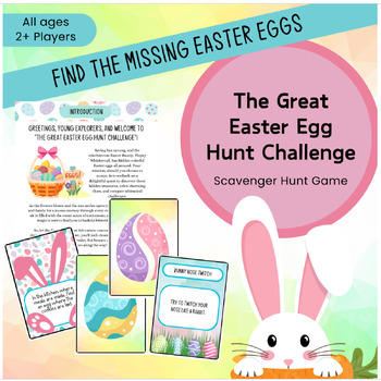 Preview of Hop into Adventure: Printable Easter Egg Hunt Challenge for All Ages
