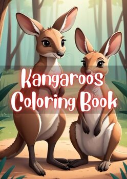 Preview of Hop into Color: Kangaroo Kingdom - 100 Pages of Kangaroo Coloring Delight!