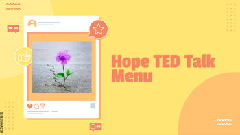 Preview of Hope TED Talk Menu