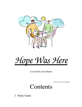 Preview of Hope Was Here Novel Study Guide
