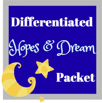 Preview of Differentiated Hopes and Dreams Packet--Beginning of the Year Goal Setting