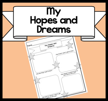 Preview of Hopes and Dreams: A Responsive Classroom Activity